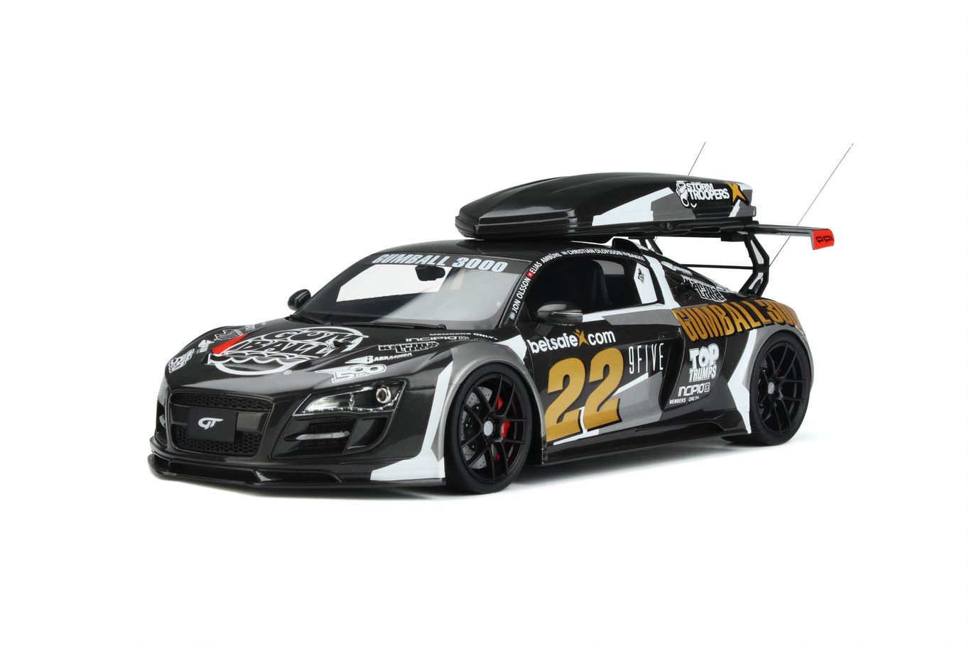 Audi R8 Body Kit Black Gumball 3000 2012 - 1:18